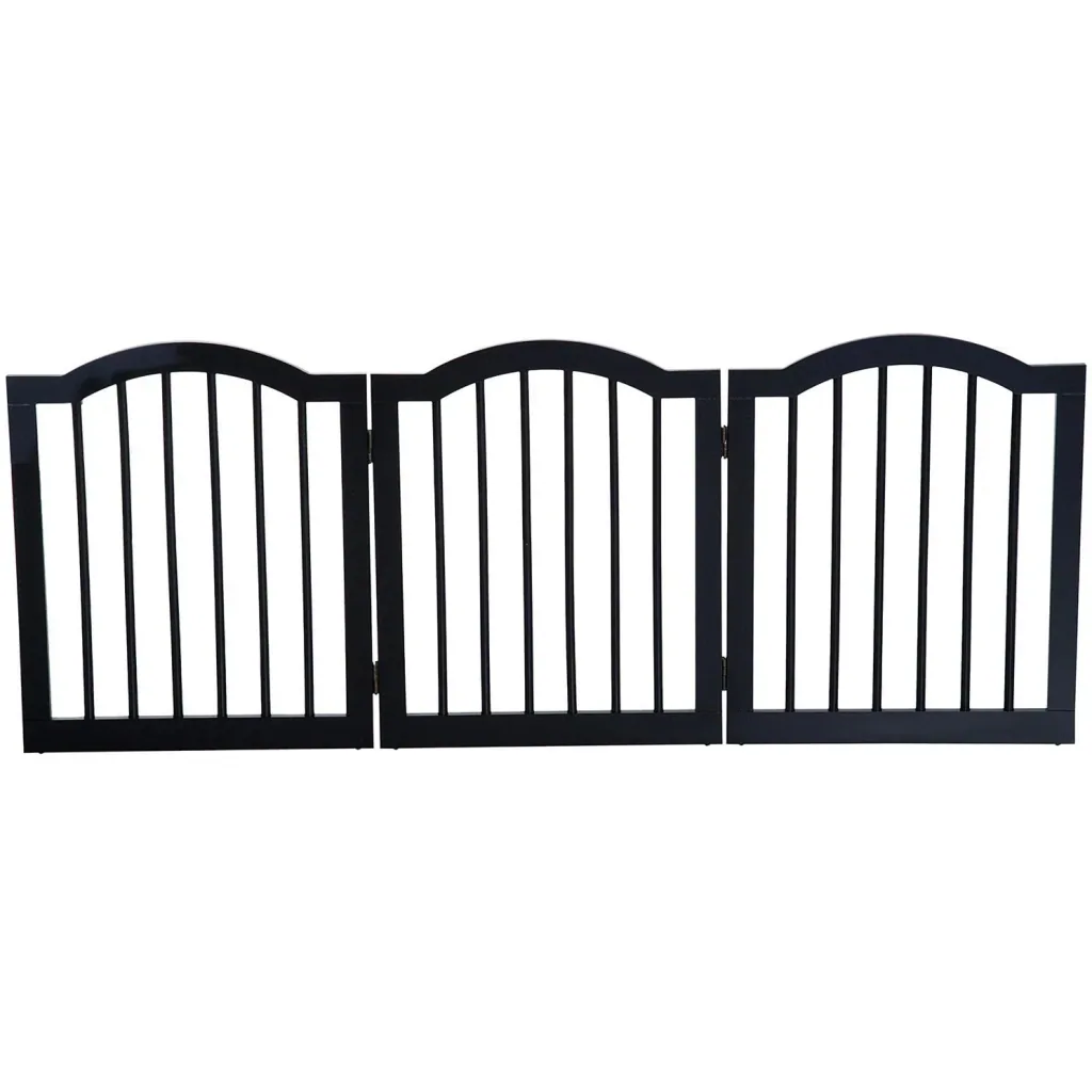 Absperrgitter Hundegitter 154,5cm faltbar Schwarz