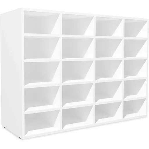 Schuhregal 92x30x67,5 cm Spanplatte weiß