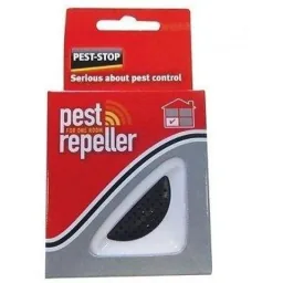 Pest-Stop Ultraschall Mäuse- und Rattenabwehr + INCL. Schädlings-Stop Stolperfalle Mausefalle Lang