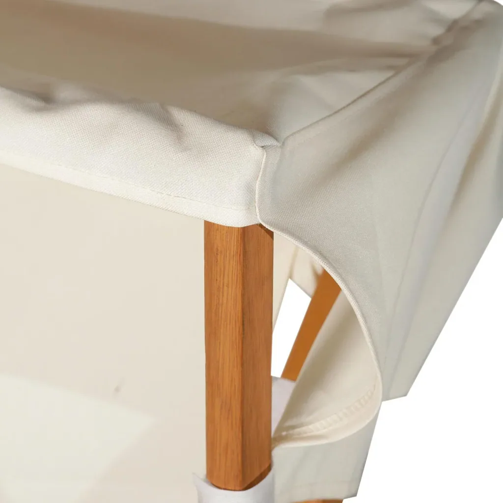 Sonnenliege Gartenliege Relaxliege verstellbar Gartenmöbel mit Sonnendach Hocker 161 x 72 x 68 cm