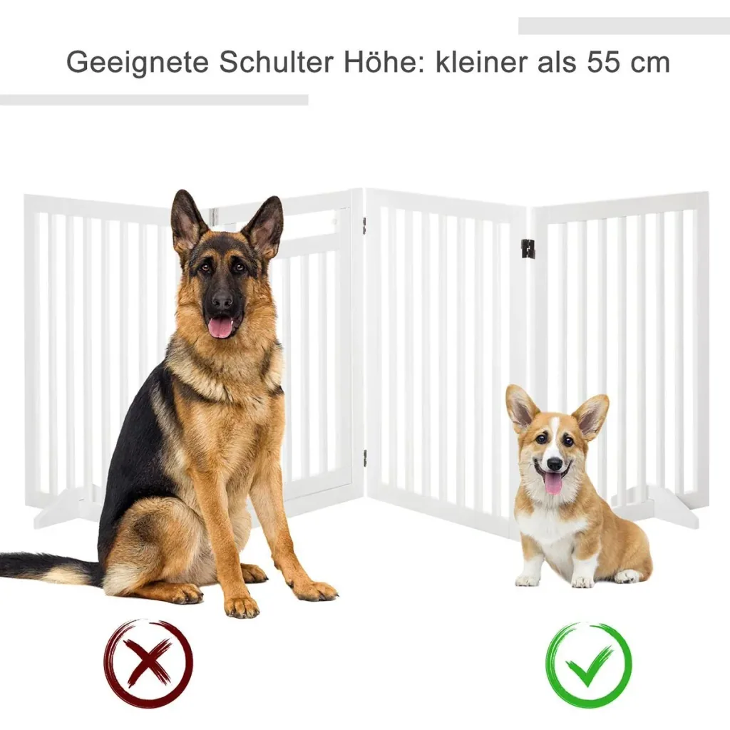 Absperrgitter für Hunde weiß