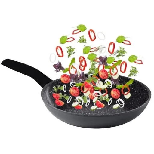 NL Bratpfanne - Marmorbeschichtung - 28 cm - Schwarz