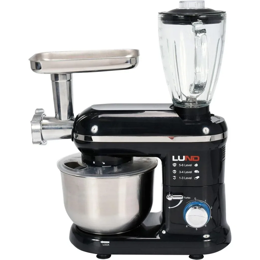 Küchenmaschine Mixer 3in1 - 1000W - 240V - 6 Geschwindigkeiten und Turbofunktion