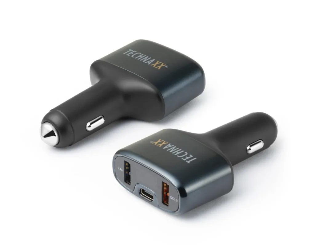 QC 3.0 & USB-C KFZ-Ladeadapter TE18