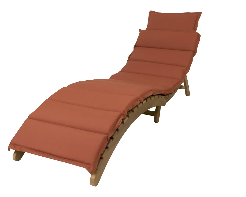 Sonnenliege + Tisch Catania terracotta/taupe