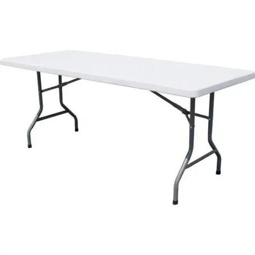 Klapptisch Campingtisch - Kunststoff - Weiß - 180x70x74cm
