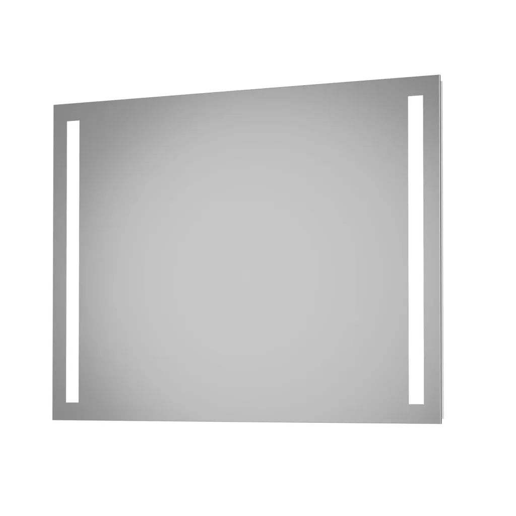 Badezimmerspiegel mit Beleuchtung, "Light" - 140 x 70 cm - mit hinterleuchteten Lichtausschnitten