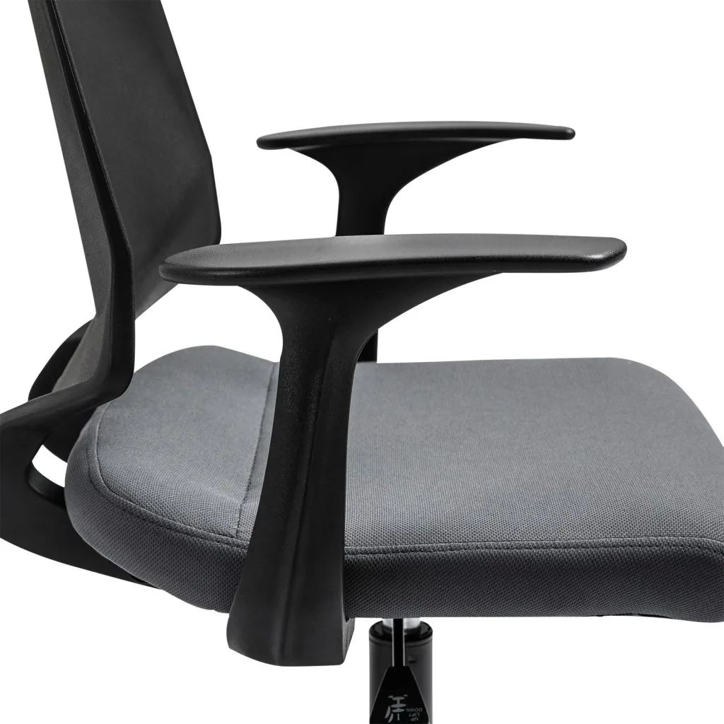 Drehstuhl Chefsessel Schreibtischstuhl rollbar höhenverstellbar ergonomisch gepolstert Grau 62 x 55 x (92 101) cm