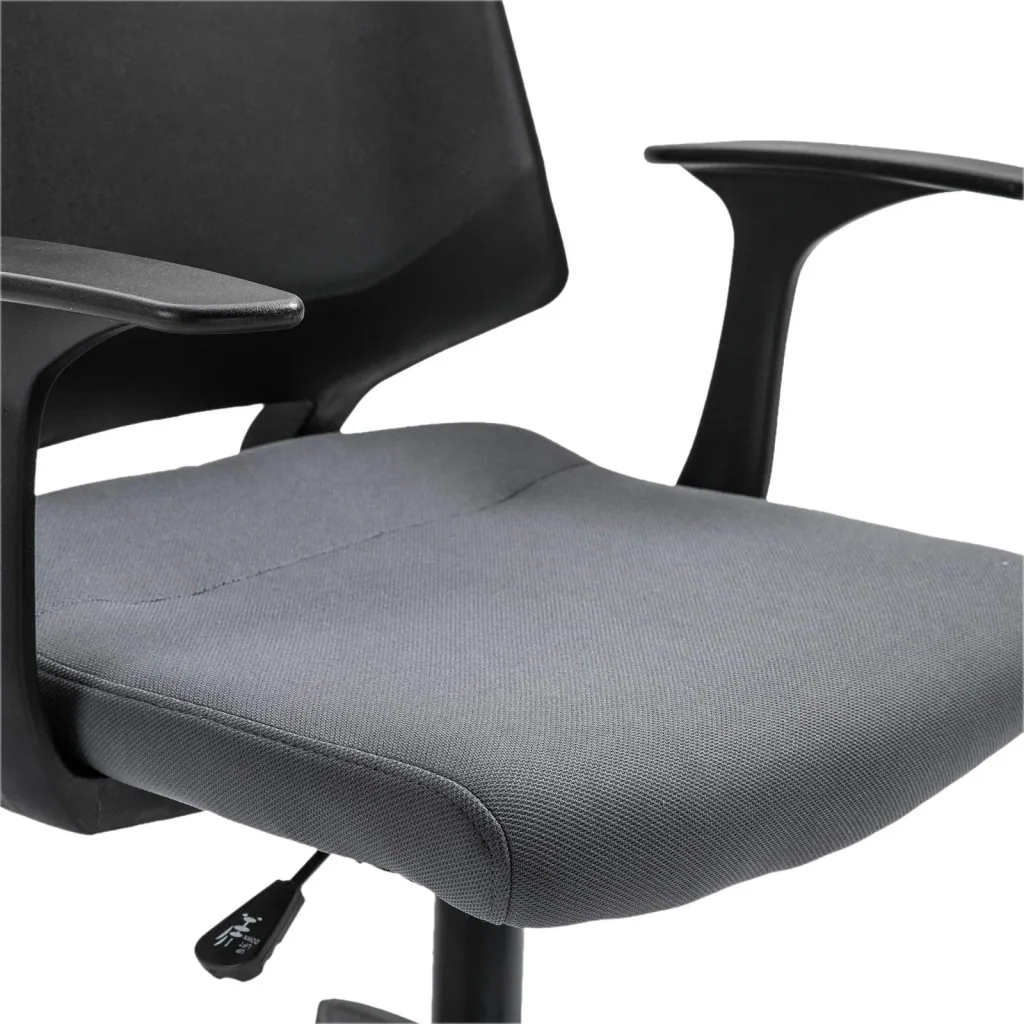 Drehstuhl Chefsessel Schreibtischstuhl rollbar höhenverstellbar ergonomisch gepolstert Grau 62 x 55 x (92 101) cm