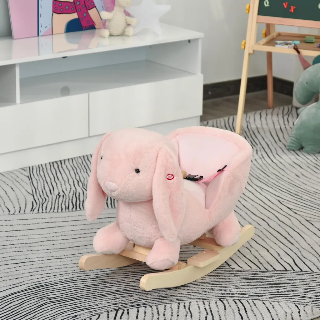 Kinder Schaukelpferd als Kaninchen