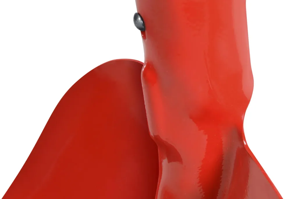 RUHR-BRILLANT, Holsteiner Sandschaufel, Gr. 2, 3/4 gehoben, gehärtet, rot pulverbeschichtet, Eschen-Langstiel 130 cm