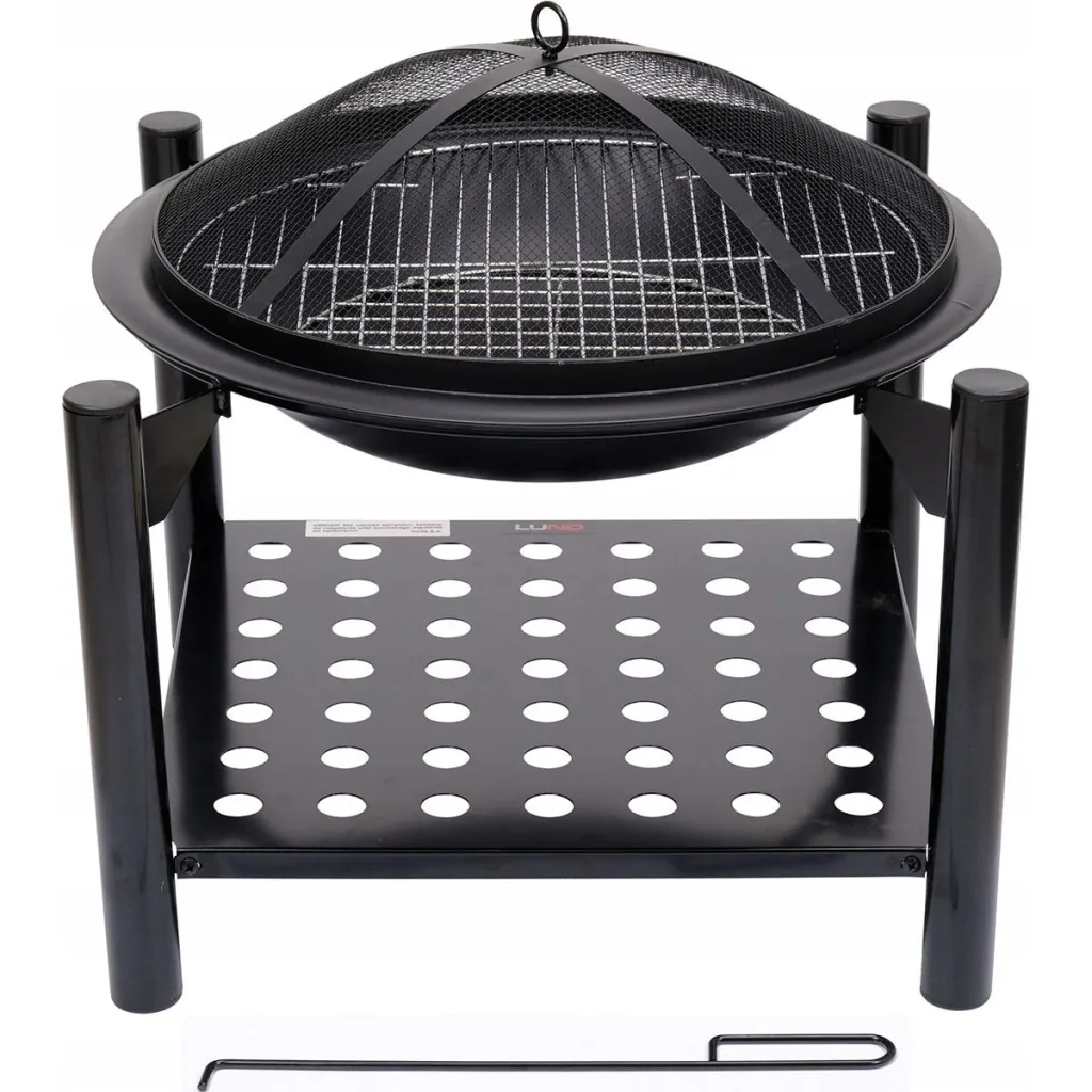Feuerschale mit Grill - Durchmesser Gitter 50cm - 58x58x55cm