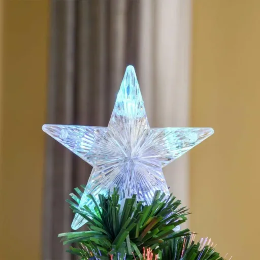 Weihnachtsbaum 1,2 m Christbaum Kunsttanne 130 Äste mit LED-Lichtern