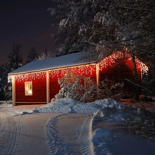 Weihnachtsbeleuchtung - Eiszapfen - Weihnachten 200 LED 10m