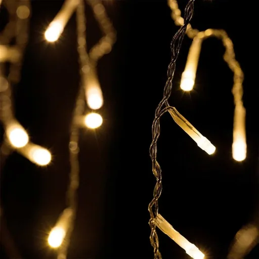 Weihnachtsbeleuchtung - Eiszapfen - Weihnachten 200 LED 10m