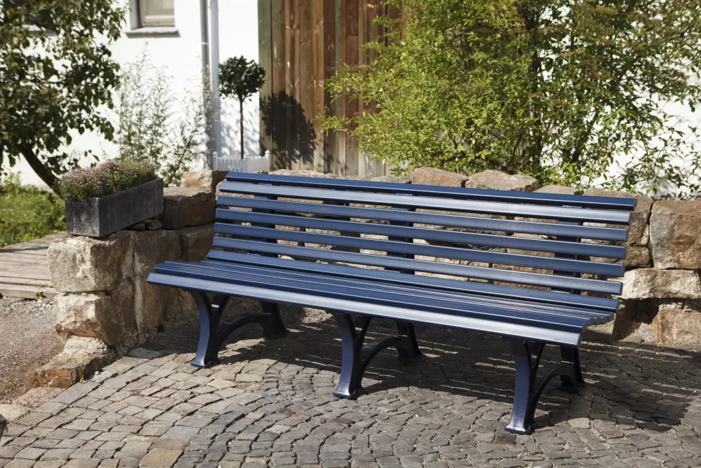 Gartenbank Borkum blau