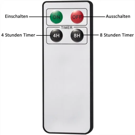 LED-Weihnachtsbaumkerze 30x mit Fernbedienung Multicolor