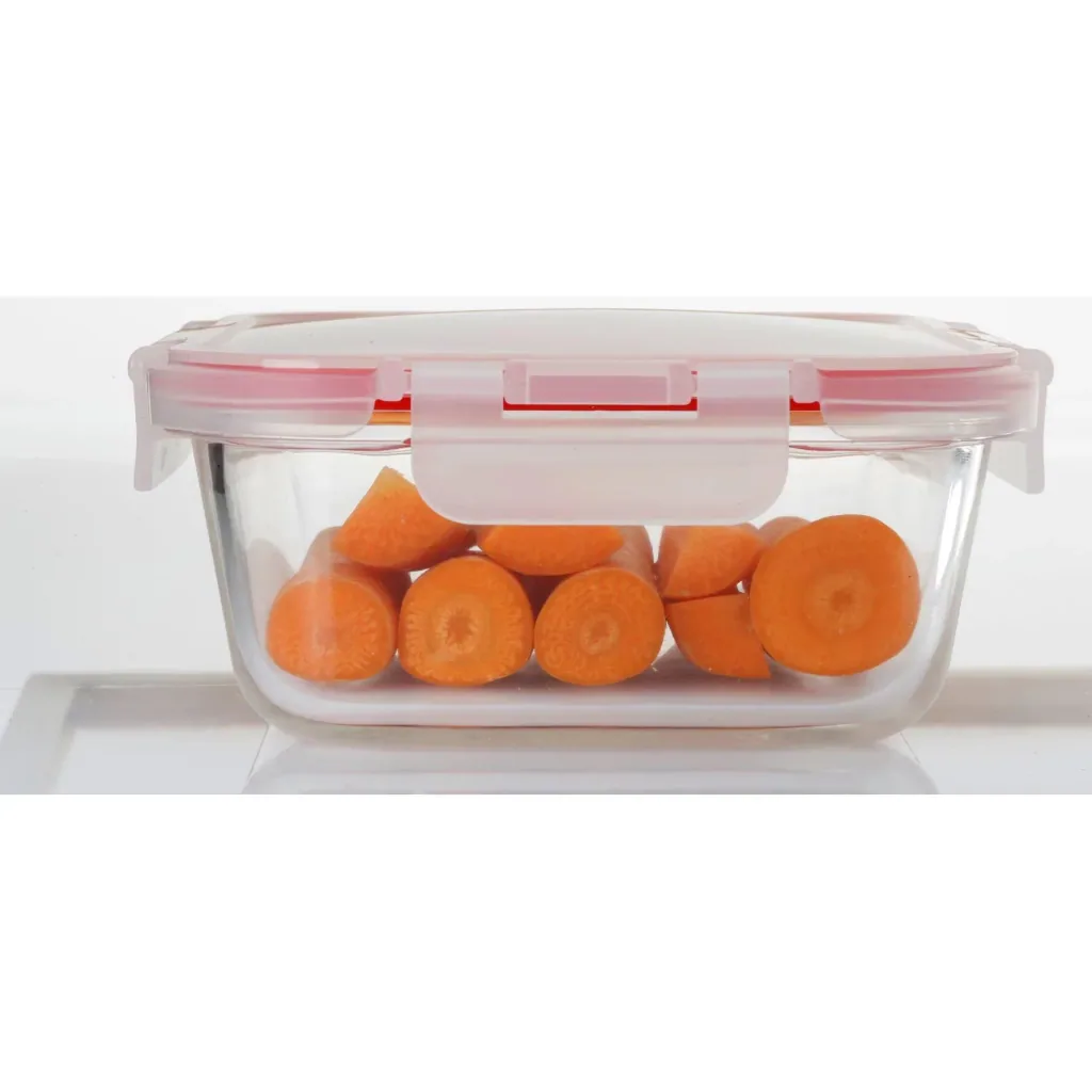 Mehrzer - Spenderbox - 600ml - rechteckig - Bake-and-Lock - Rot