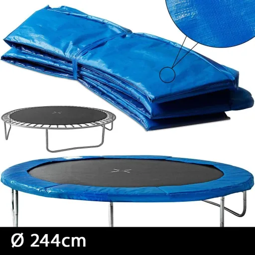 NL Rahmenschoner - Schutzrahmen für Trampolin - 244cm - Blau