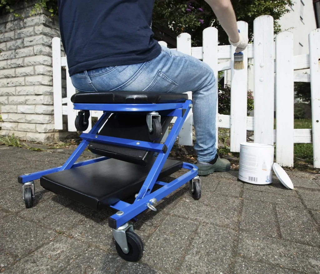 Montagehocker und Rollbrett 2 in 1