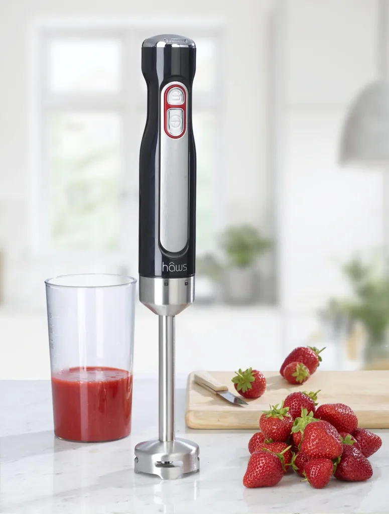 Akku Stabmixer mit Halter, 700 ml Pürierbecher und Halter