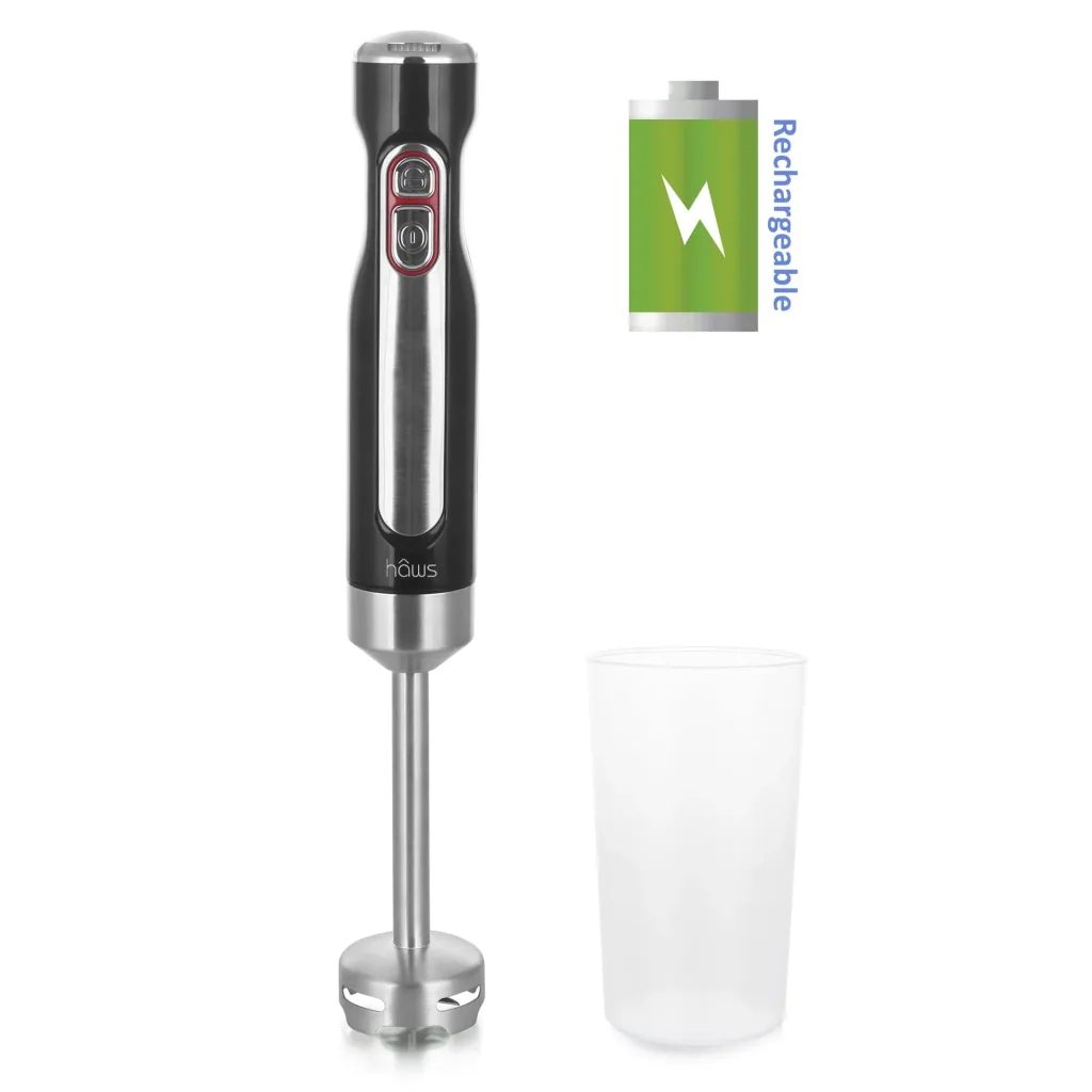 Akku Stabmixer mit Halter, 700 ml Pürierbecher und Halter