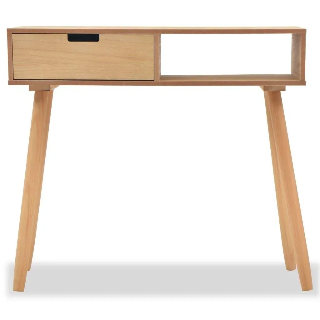Wandtisch 80x30x72 cm Kiefer massiv braun