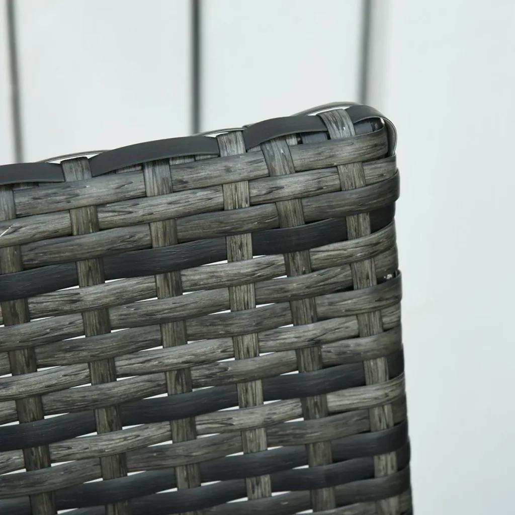 Polyrattan Sitzgruppe als 5-tlg. Set schwarz