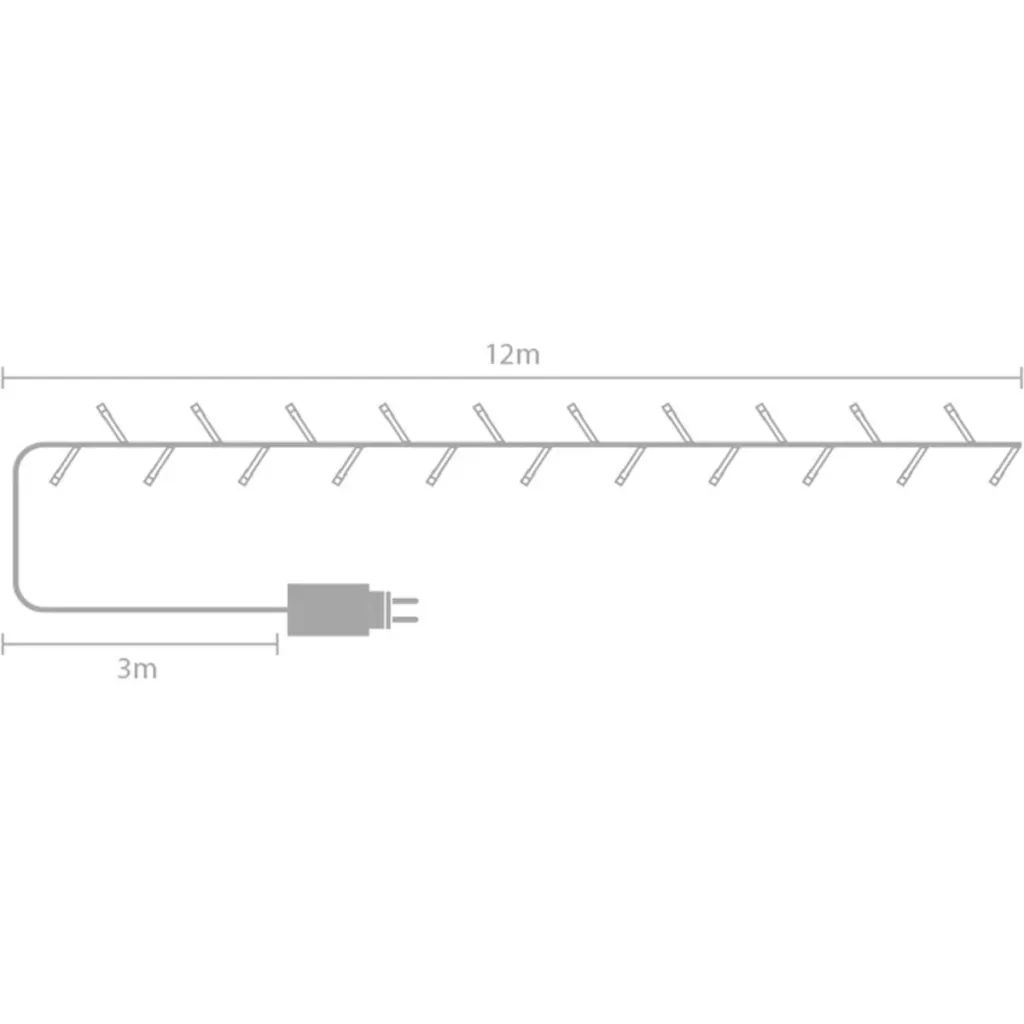 Vellight Weihnachtsbeleuchtung - 12m - 80 LEDs - Warmweiß - Innen & Außen