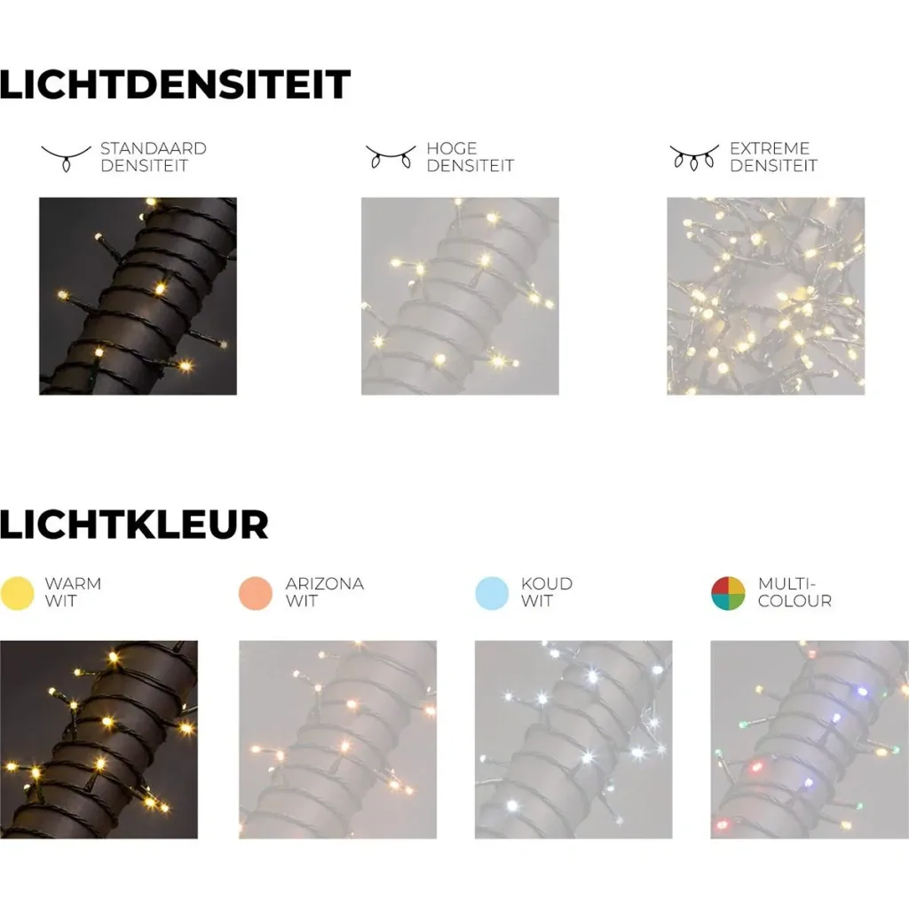 Vellight Weihnachtsbeleuchtung - 12m - 80 LEDs - Warmweiß - Innen & Außen