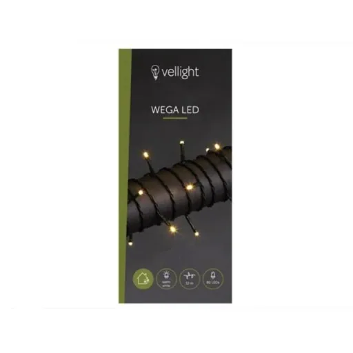 Vellight Weihnachtsbeleuchtung - 12m - 80 LEDs - Warmweiß - Innen & Außen
