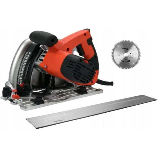 Kreissäge - 1300W - 165mm MIT zusätzlicher Führungsschiene und zusätzlichem Kreissägeblatt