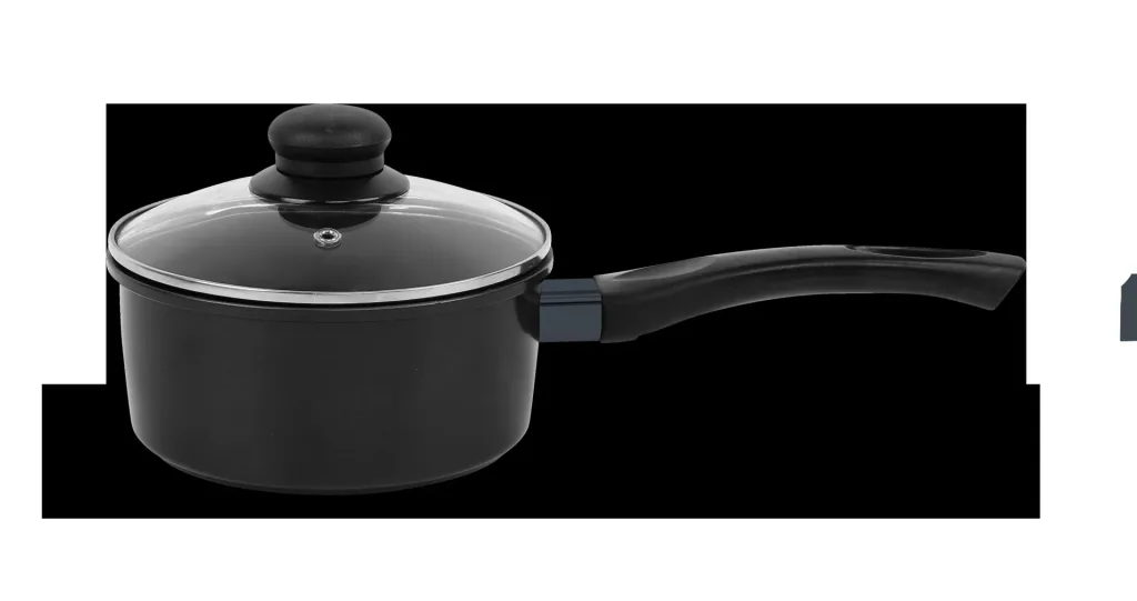 Carbon Koch-/ Bratset Schwarz, 7-teilig