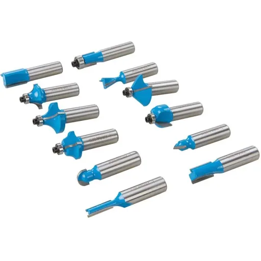 12-teiliger 12 mm TCT-Fräser-Satz