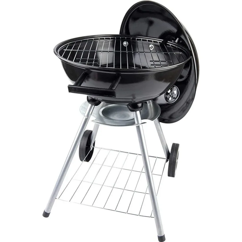 BBQ Collection Holzkohlegrill auf Rädern mit Thermometer - Ø47 cm inkl. Schutzhülle