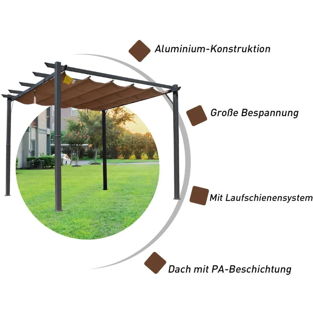 Pergola mit Schiebedach