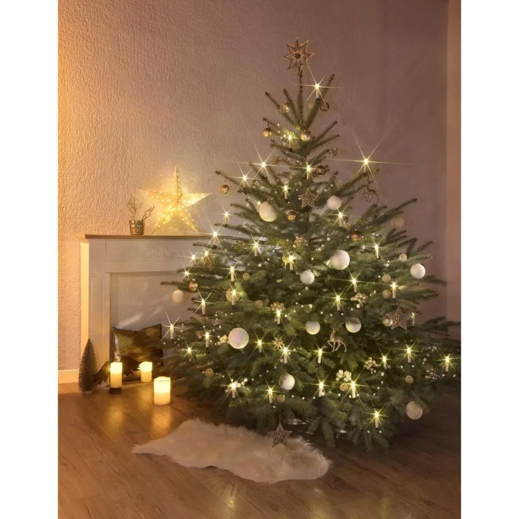 Draadloze LED kerstboom kaarsen kerstverlichting warm wit 20 stuks met boomklemmen