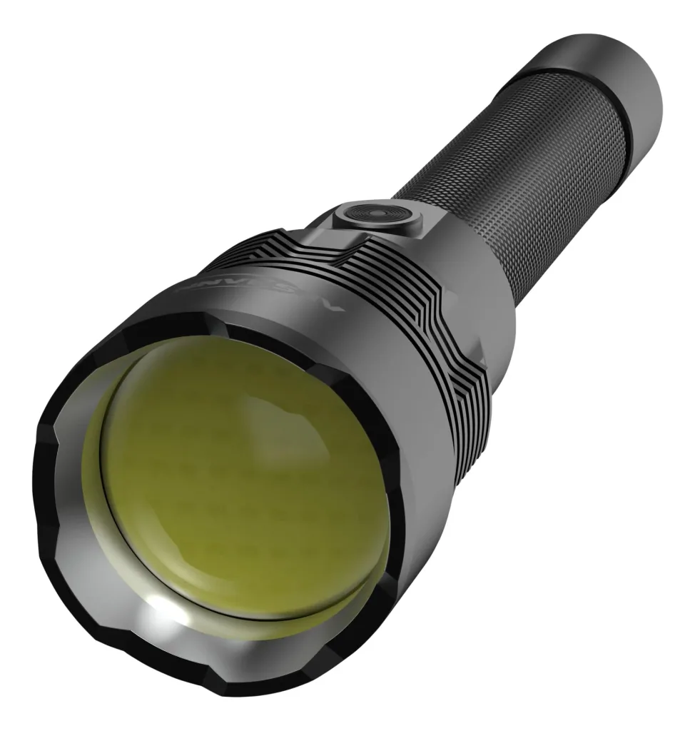 Professionelle COB-LED-Metalltaschenlampe mit Powerbankfunktion IPX7, wiederaufladbar