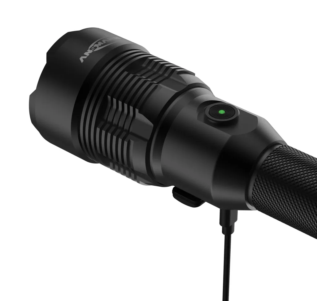 Professionelle COB-LED-Metalltaschenlampe mit Powerbankfunktion IPX7, wiederaufladbar