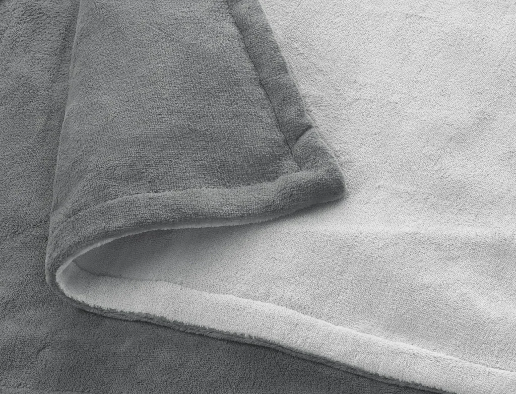 Kuschelheizdecke "HB 675 XXL", 2-farbig, Hellgrau/ Anthrazit, 200 x 150 cm