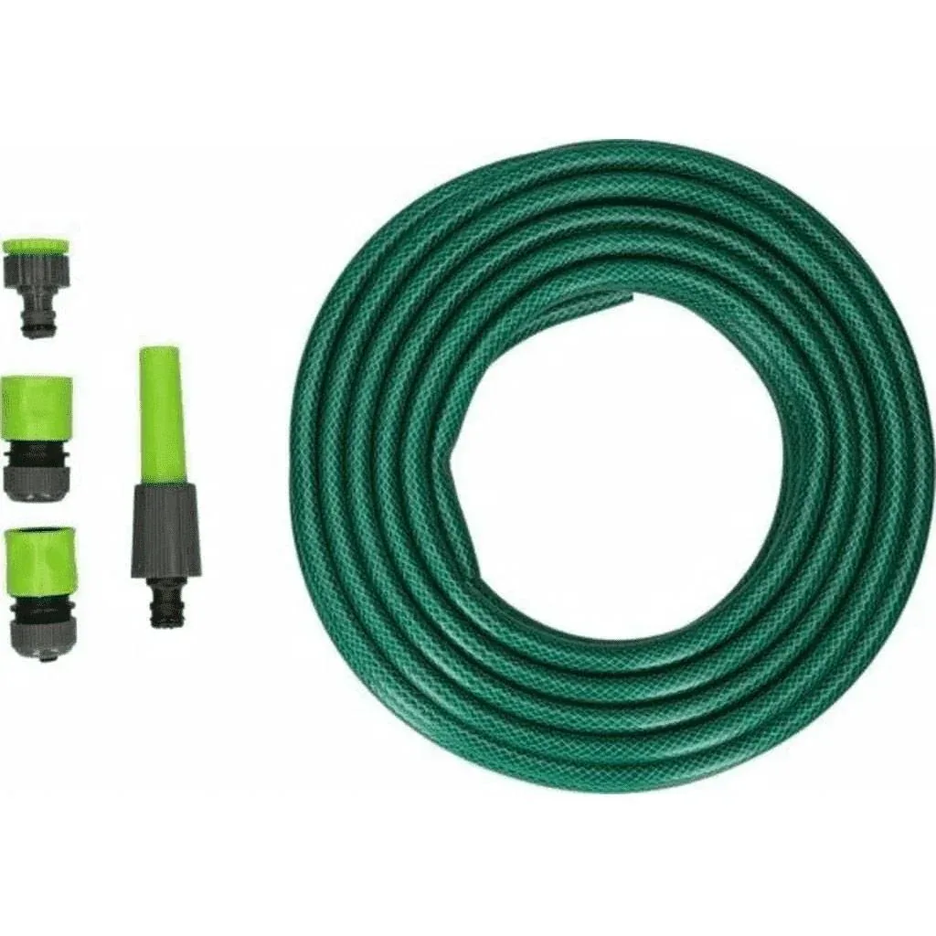 Abwassertauchpumpe GS4003P - 8000L/h MIT 15 Meter Gartenschlauch inklusive Düse und Armaturen UND 1" Wasserhahn