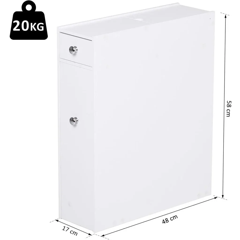Schubladenschrank schmal weiß