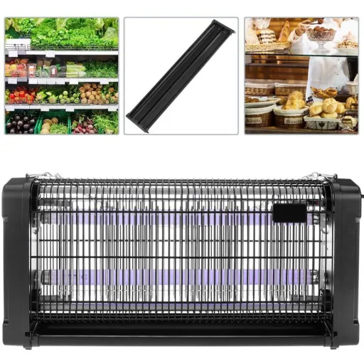 Elektrischer Insektenvernichter - Fliegenlampe - 2 x 20W - 360° - 150m²