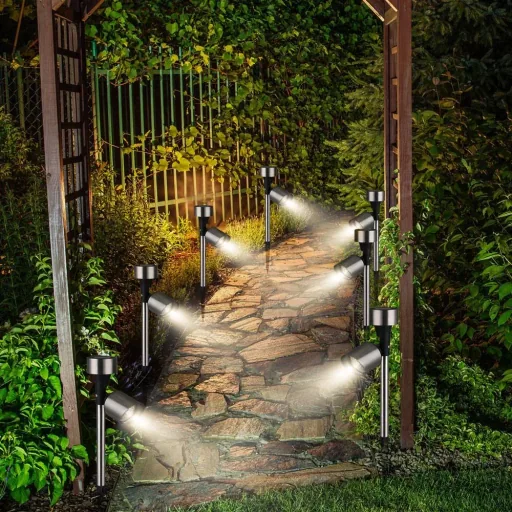 6er-Set LED-Solar - Gartenleuchte -