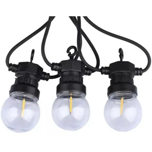 VT-71510 LED-Piercing-Kabel - 5 Meter - Mit Stecker - 10x 0,6w LED-Lampen