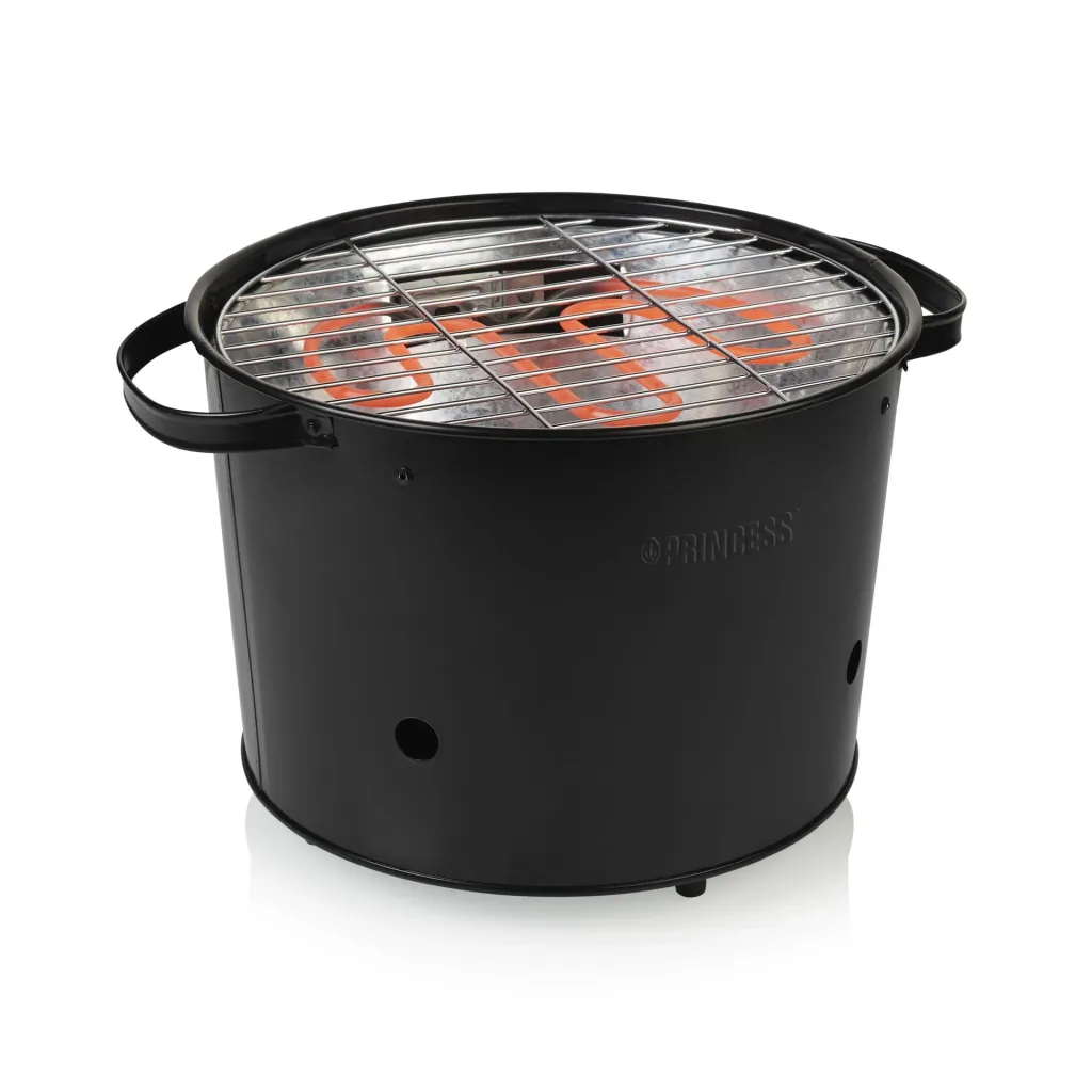 2in1 Hybrid Elektro- und Holzkohlegrill,1400 Watt