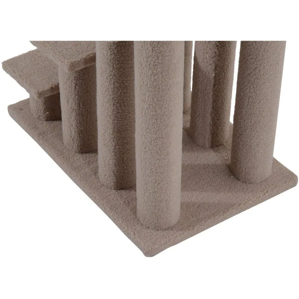 Tiertreppe Katzentreppe Hundetreppe 4 Stufen Hellbraun