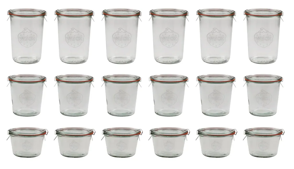 Einkochglas STURZ-Form 1/4 Liter, 6er Pack, 370 ml Volumen