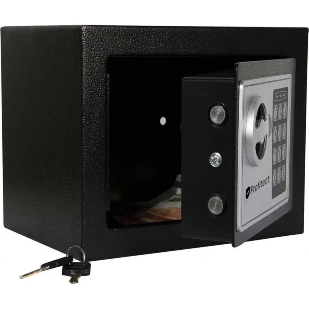 Safe - Elektronischer Safe - 31x20x20 cm - Schwarz