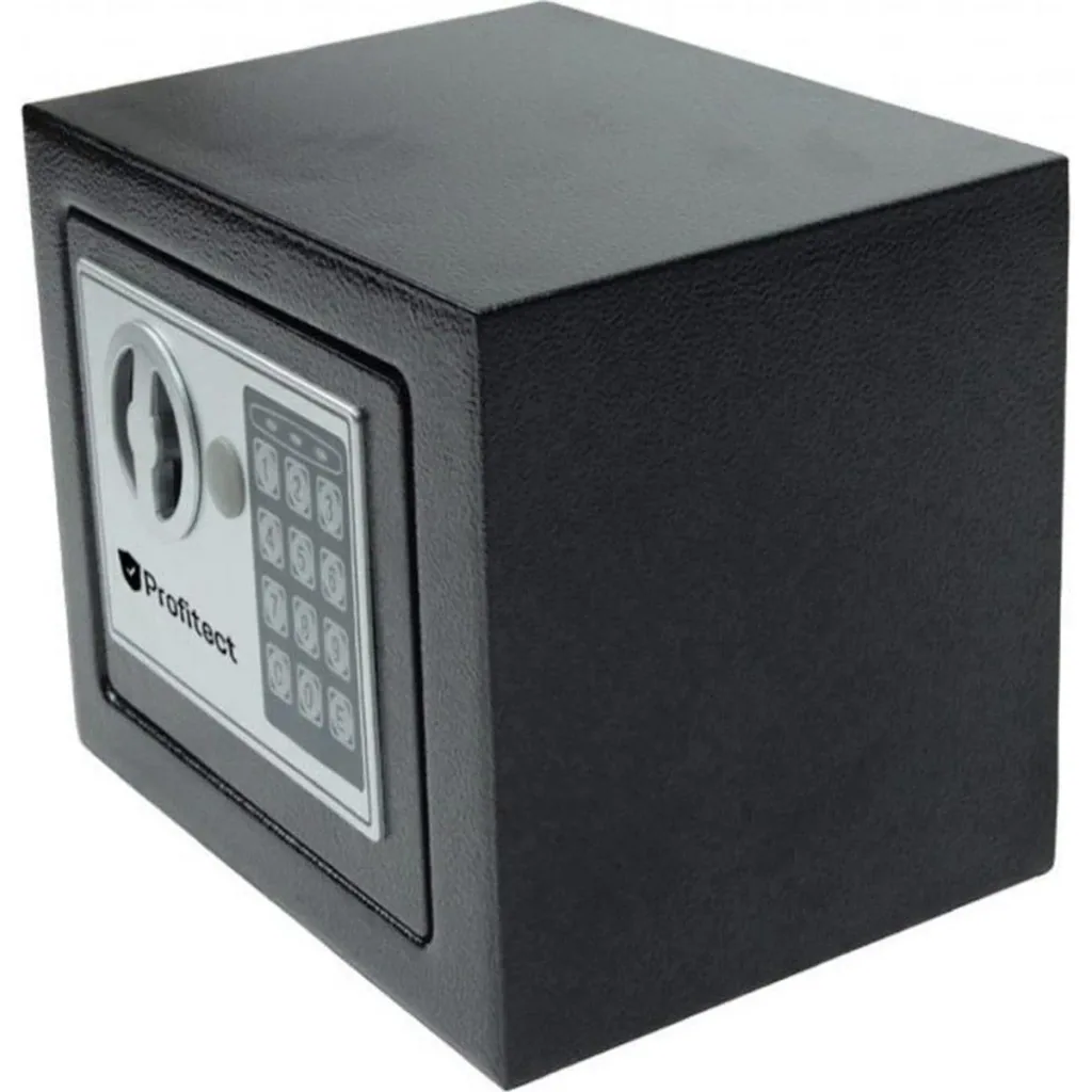 Safe - Elektronischer Safe - 31x20x20 cm - Schwarz